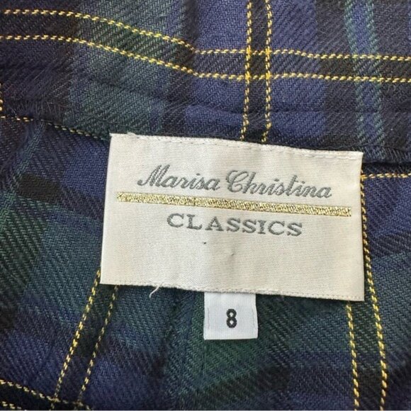 Vintage Marisa Christina Classics Plaid Shorts Size 8 Plaid High-Waisted Shorts - Picture 7 of 7